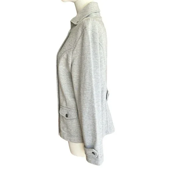 Vintage Talbots Petites Collared Button Up Long Sleeve Jacket Pockets Sz PM - Picture 3 of 13